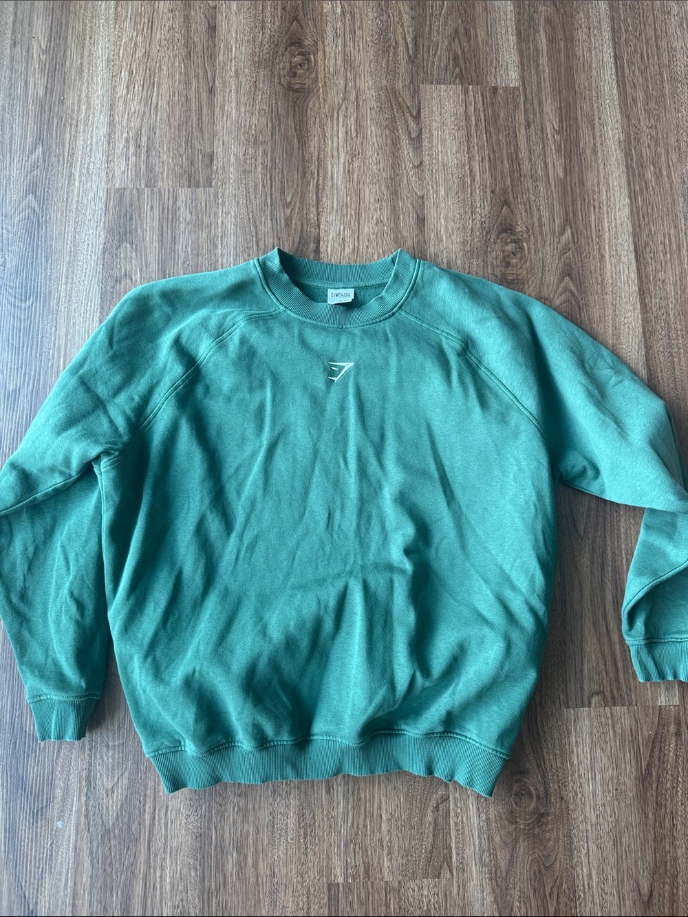 Gymshark Training Oversized Fleece Sweatshirt - Athletic Green - Picture 3 of 4